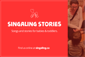 Brochure for Singaling Stories at Mabel's Fables in Midtown Toronto for babies and toddlers